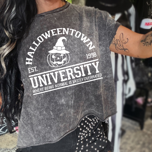 Halloweentown University Mineral Washed Halloween Tee