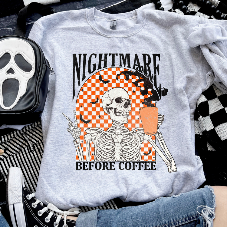 Nightmare Before Coffee Halloween Sweatshirt