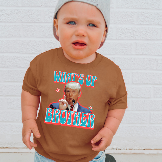 Whats Up Brother Kids Political Graphic Tee