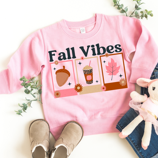 Fall Vibes Kids Sweatshirt