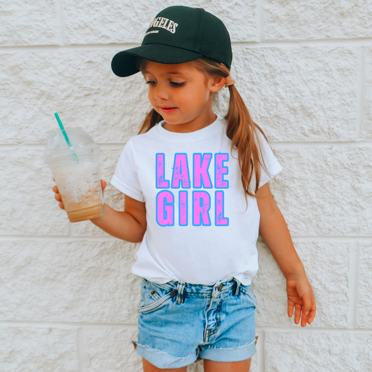 Lake Girl Kids Summer Graphic Tee