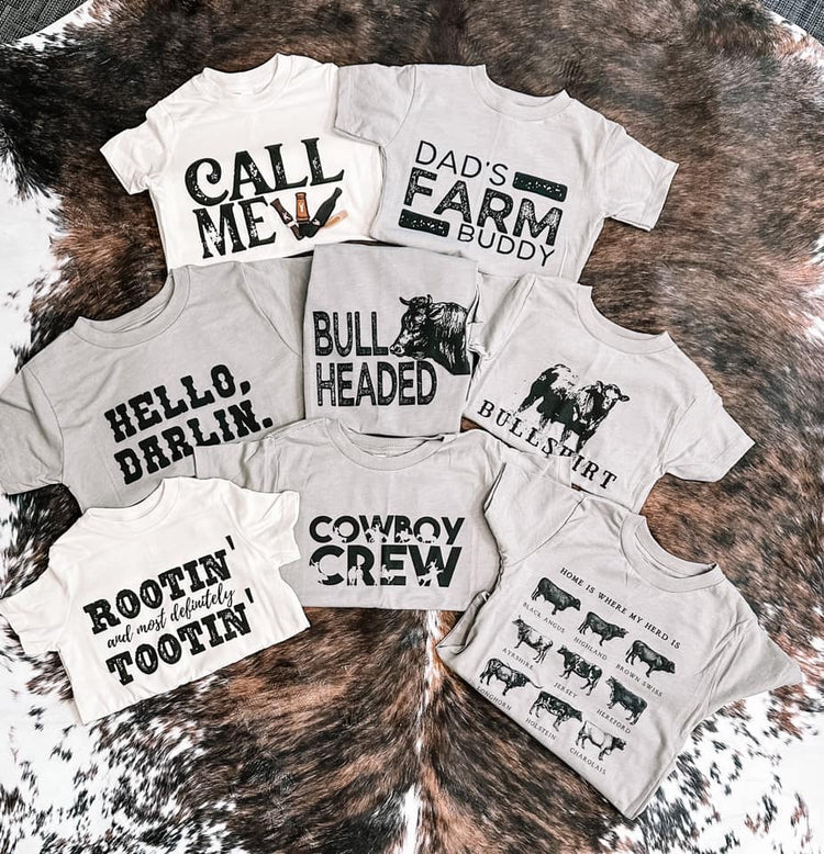 Kids Western Graphic Tee Collection