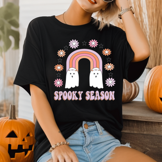 Spooky Season Rainbow Adult Graphic Tee