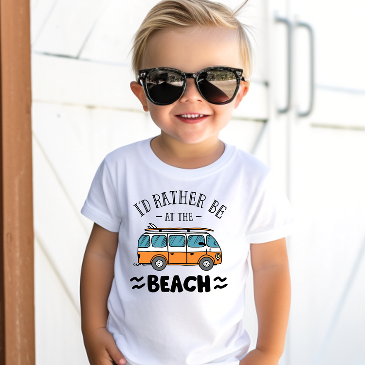 I'd Rather Be At The Beach Summer Graphic Tee