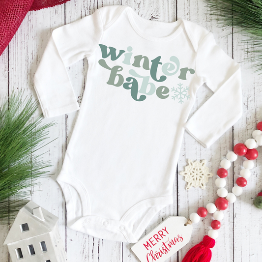 Winter Babe Christmas Onesie