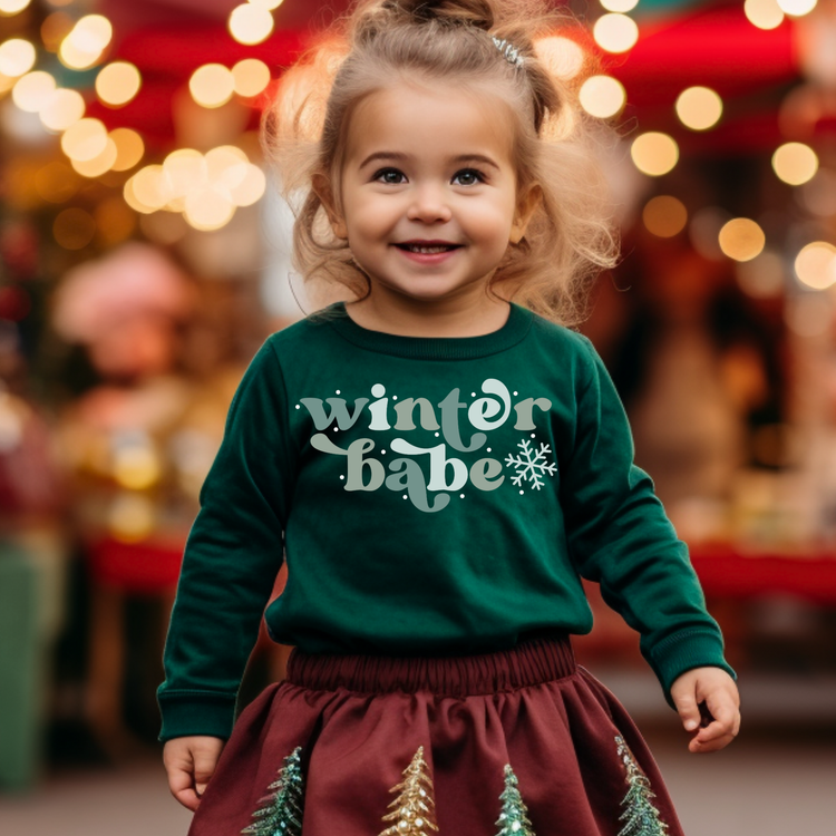 Winter Babe Christmas Long Sleeve Tee