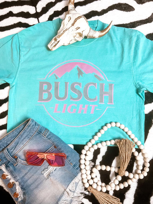 Pink Busch Light Comfort Colors Graphic Tee