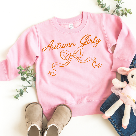 Autumn Girly Kids Sweatshirt