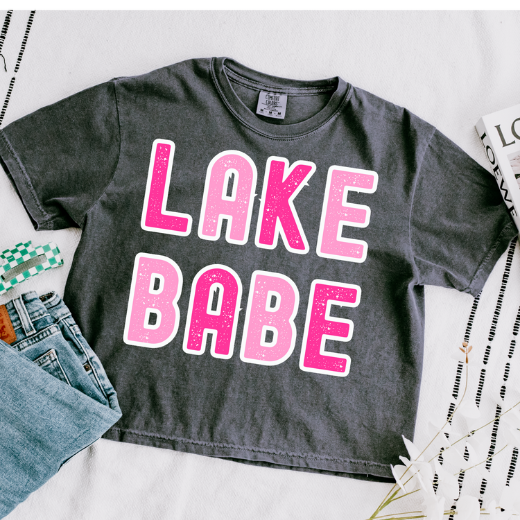 Lake Babe Cropped Comfort Colors Graphic Tee