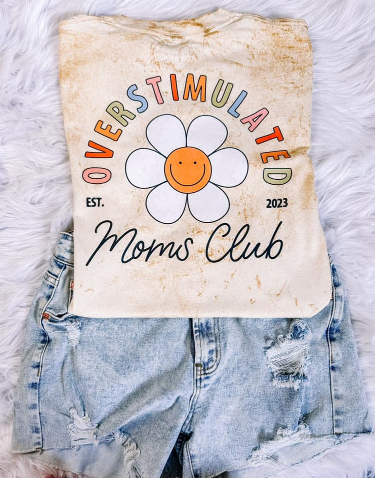 Overstimulated Moms Club, Colorblast Comfort Colors