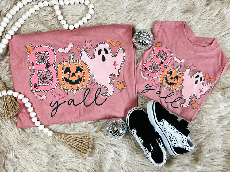 Boo Yall Western Halloween Graphic Tee