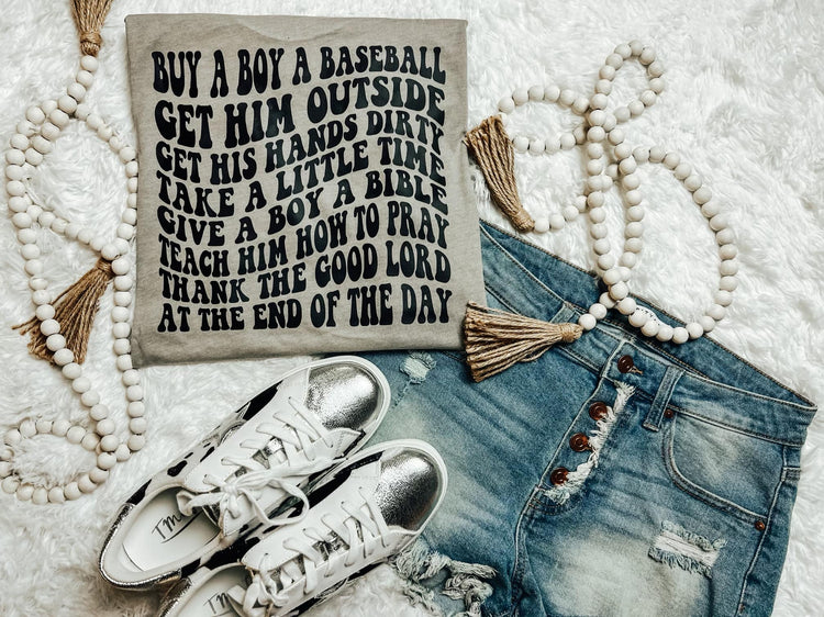 Buy a Boy a Baseball Graphic Tee