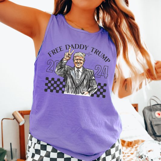 Free Daddy Trump Comfort Colors Tank Top