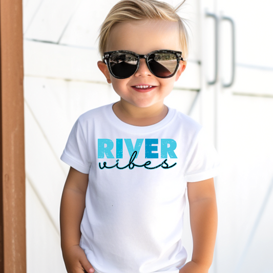 River Vibes Kids Summer Graphic Tee