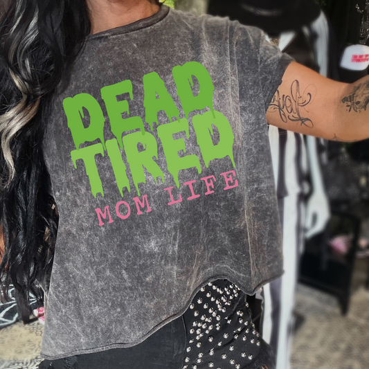 Dead Tired Mineral Washed Halloween Tee