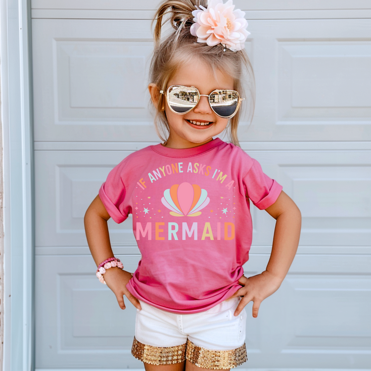 I'm A Mermaid Kids Summer Graphic Tee