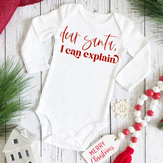 Dear Santa Christmas Onesie