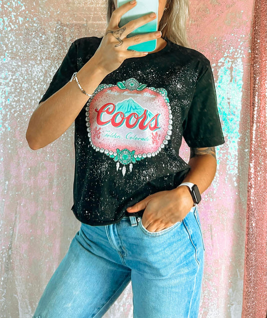 Splatter Western Coors Graphic Tee