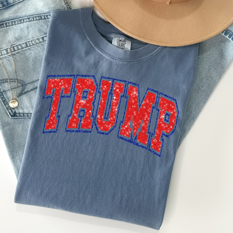 Faux Glitter Trump Comfort Colors Graphic Tee