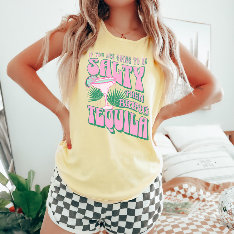 Salty Bring Tequila Comfort Colors Tank Top