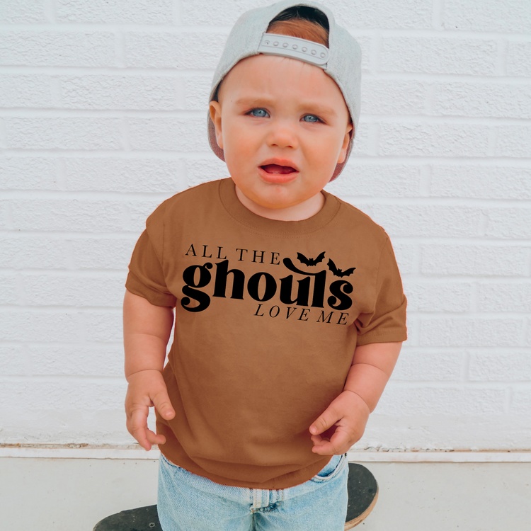 All The Ghouls Love Me Halloween Kids Graphic Tee