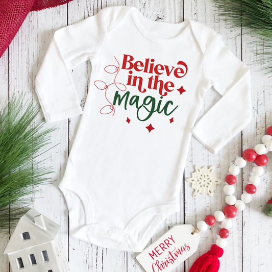 Believe In Magic Christmas Onesie