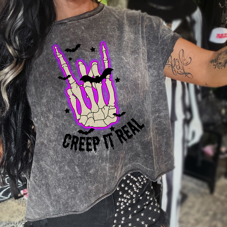 Creep It Real Mineral Washed Halloween Tee