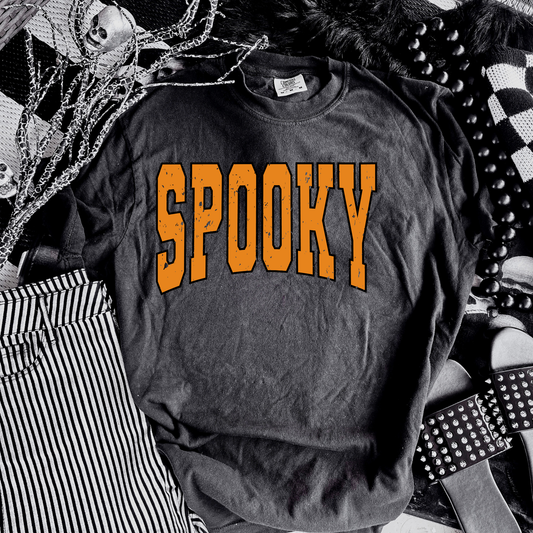 Spooky Orange Comfort Colors Graphic Tee