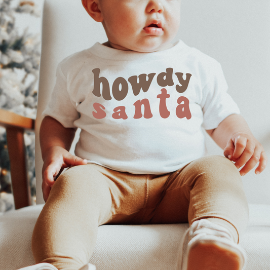 Howdy Santa Kids Graphic Tee