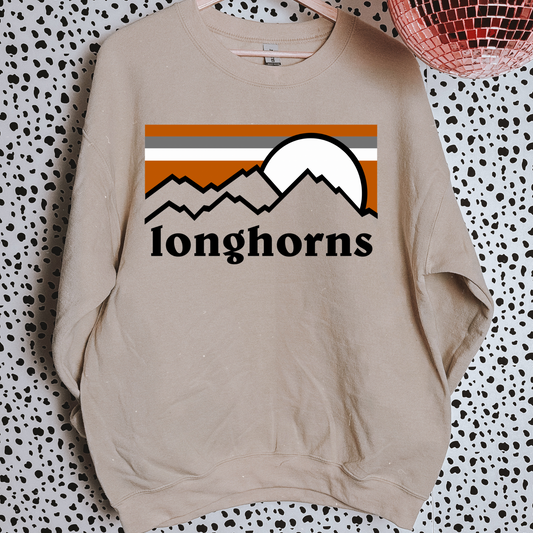 Classic Longhorns Football Sweatshirt