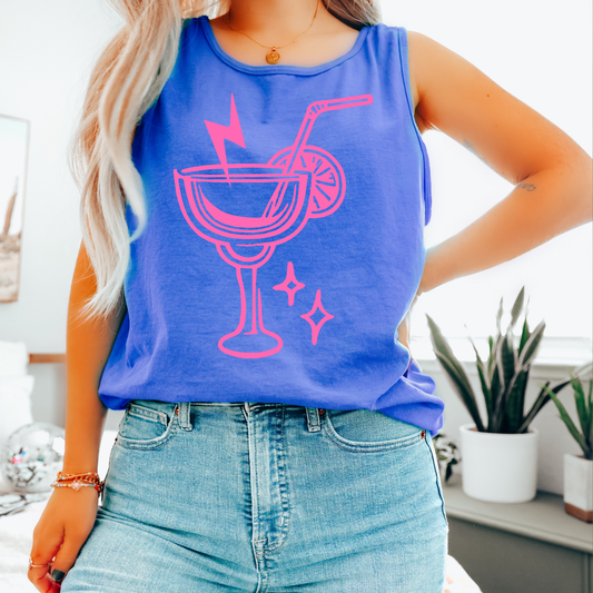 Margarita Pink Comfort Colors Tank Top