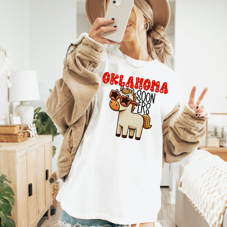 Oklahoma Sooners Football Comfort Colors Graphic Tee