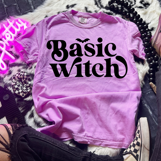 Basic Witch Comfort Colors Graphic Tee