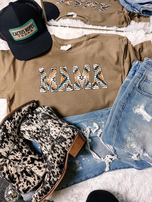 Western Aztec Mama Graphic Tee