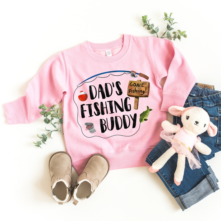 Kids Daddys Fishing Buddy Sweatshirt