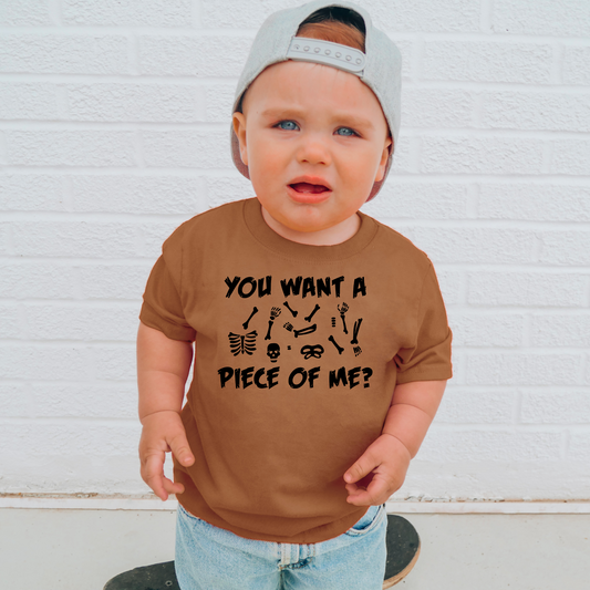 You Want A Piece Of Me? Halloween Kids Graphic Tee