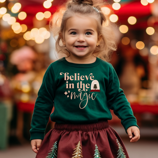 Believe In Magic Christmas Long Sleeve Tee