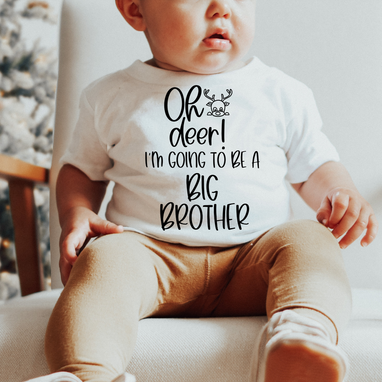 I'm Going To Be A Big Brother Christmas Kids Graphic Tee