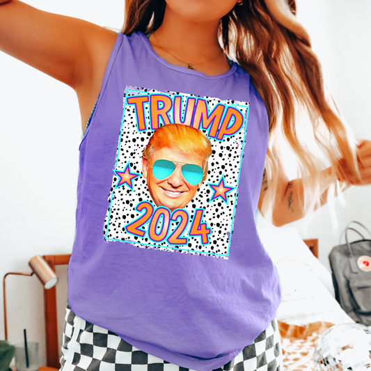 Retro Trump Comfort Colors Tank Top