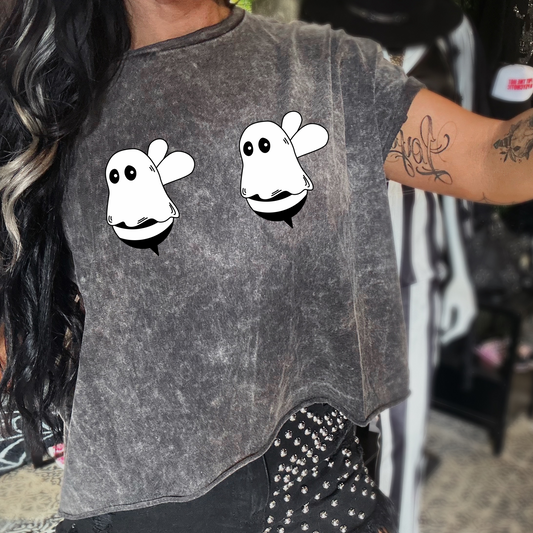 Boo Bees  Mineral Washed Halloween Tee