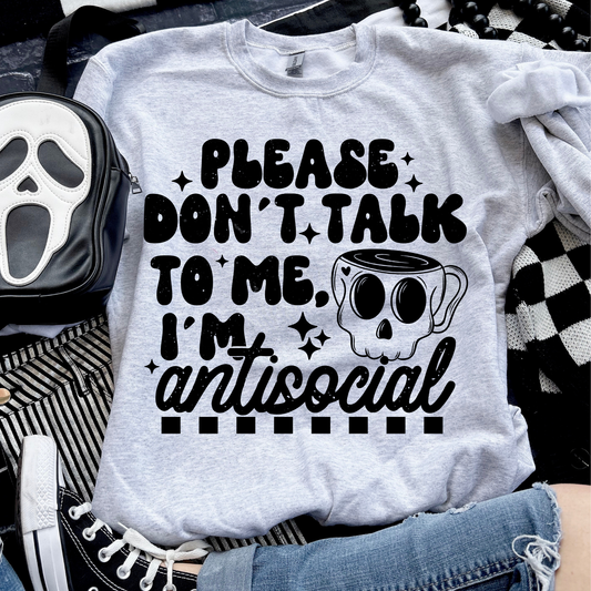 I'm Antisocial Halloween Sweatshirt