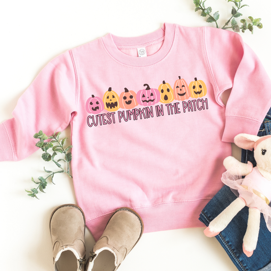 Cutest Pumpkin In the Patch Kids Sweatshirt