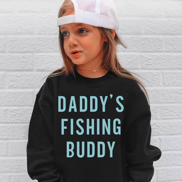 Kids Daddys Fishing Buddy Sweatshirt