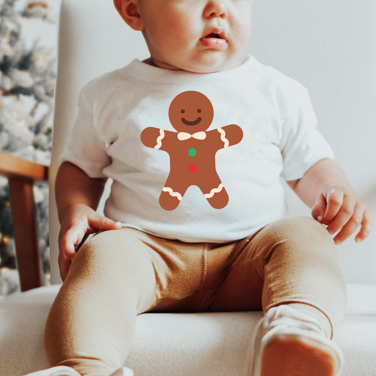 Gingerbread Man Christmas Kids Graphic Tee