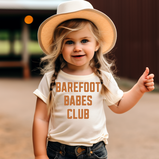 Barefoot Babes Club Kids Summer Graphic Tee