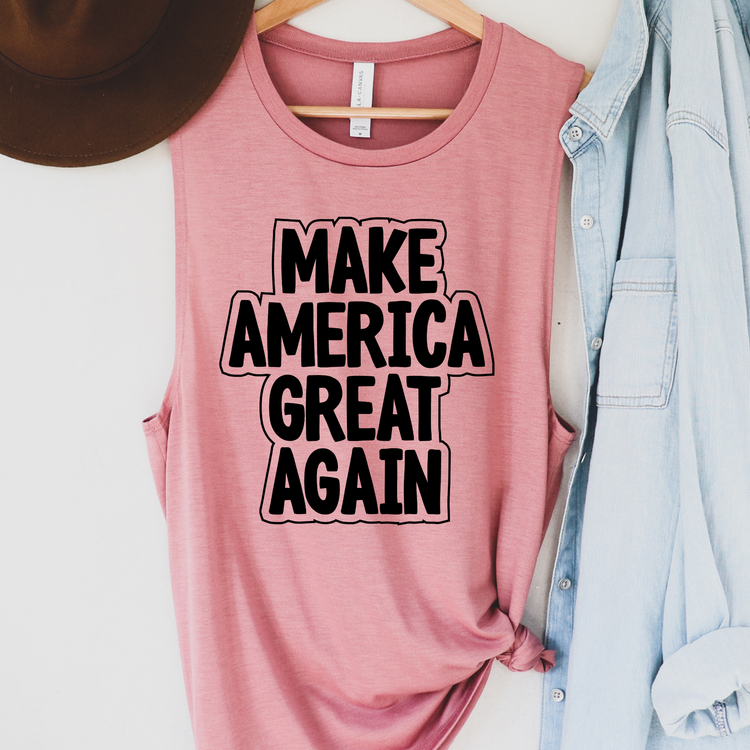 Make America Great Again Black Political Tank Top