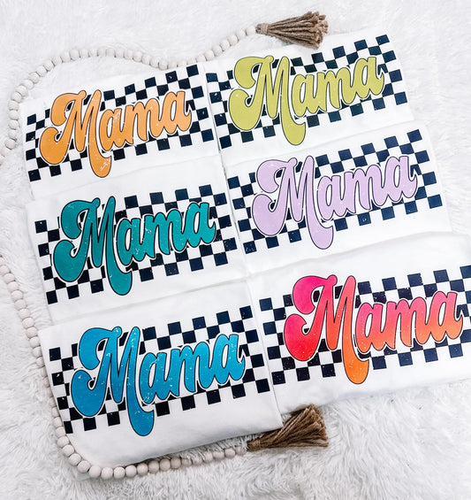 Neon Checkered Mama Collection