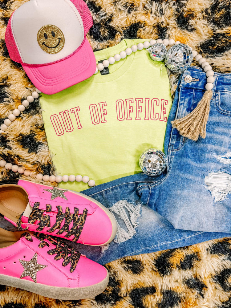 Out of Office Neon Summer Graphic Tee