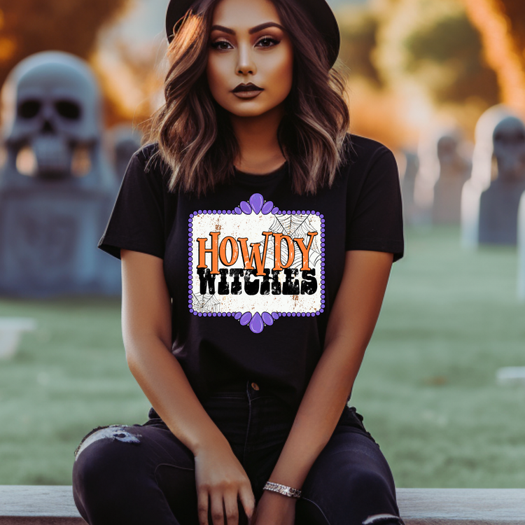 Howdy Witches Adult Graphic Tee