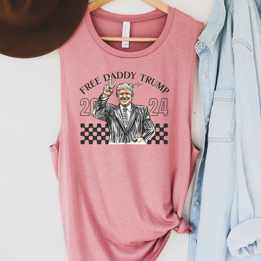 Free Daddy Trump Political Tank Top